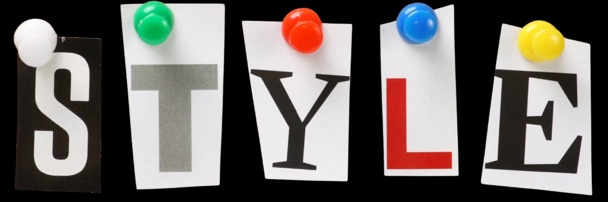 style written on notes